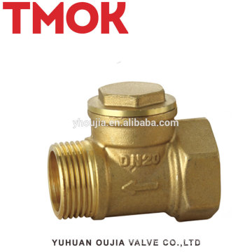 FxM Thread natural color brass check valve